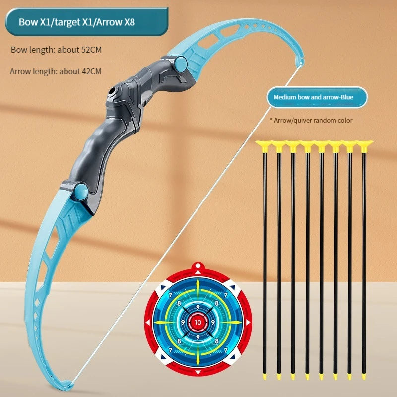 52cm Kids Bow and Arrow Toy Set – Archery Practice Kit with Target | Outdoor Recurve Shooting Toy for Boys & Girls