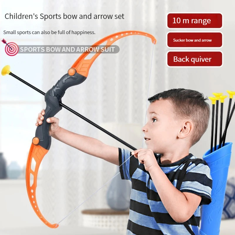 52cm Kids Bow and Arrow Toy Set – Archery Practice Kit with Target | Outdoor Recurve Shooting Toy for Boys & Girls